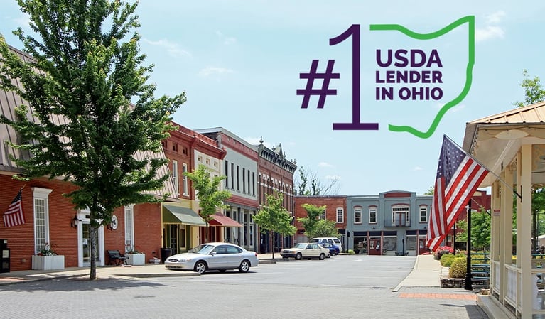 small town in America text box - #1 USDA Lender in Ohio